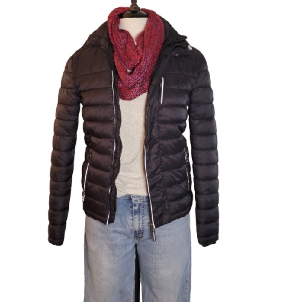 The Original Fuji Jacket by SuperDry, Ladies Puffer Blk, Size XS Ski/Snow